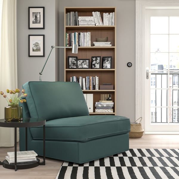 KIVIK Sofa ležaj, 1-sed, Kelinge tirkiznosiva