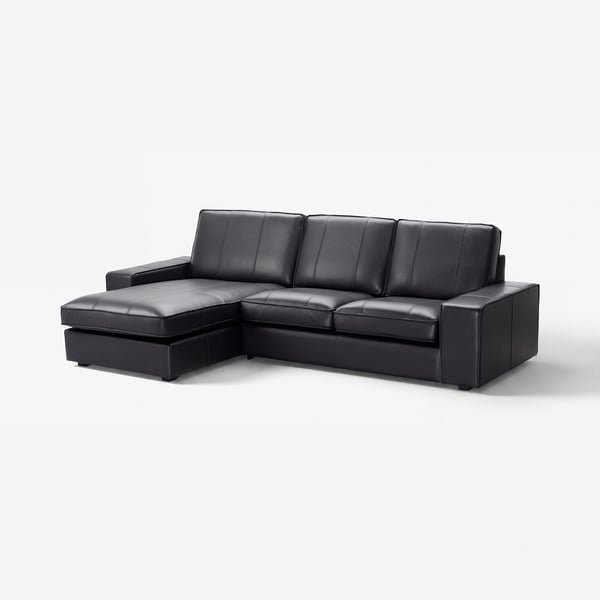 KIVIK Sofa trosed, s lenjivcem/Grann/Bomstad crna