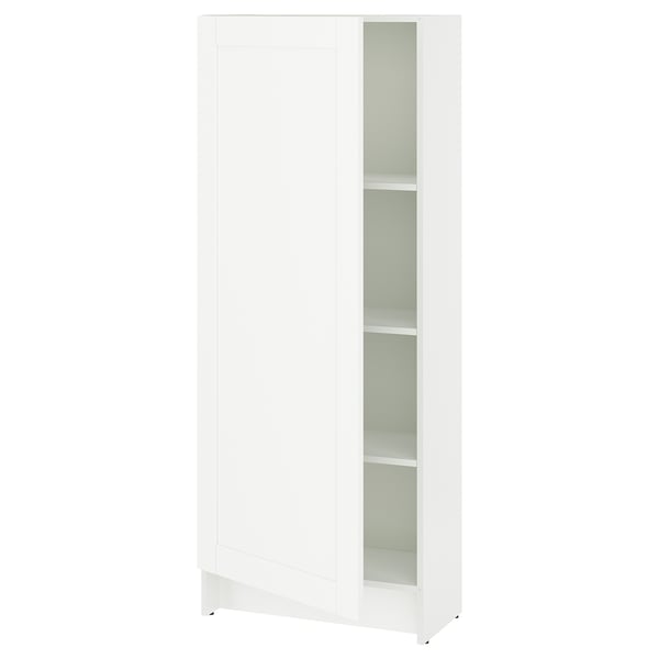 KNOXHULT Visoki element s vratima, bela okvir, 60x31x153 cm
