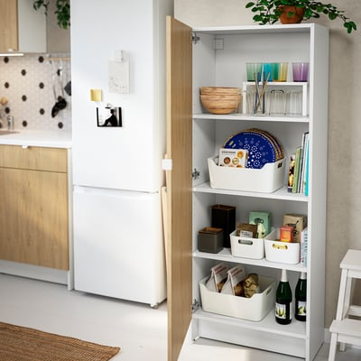 KNOXHULT Visoki element s vratima, im. hrastovine, 60x31x153 cm