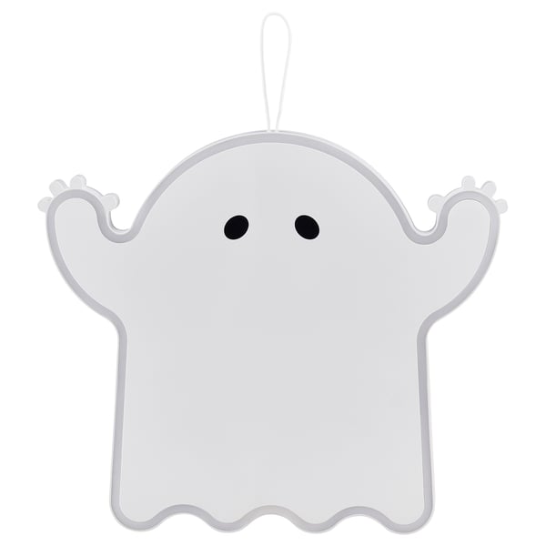 KUSTFYR LED viseći ukras, duh na baterije/bela