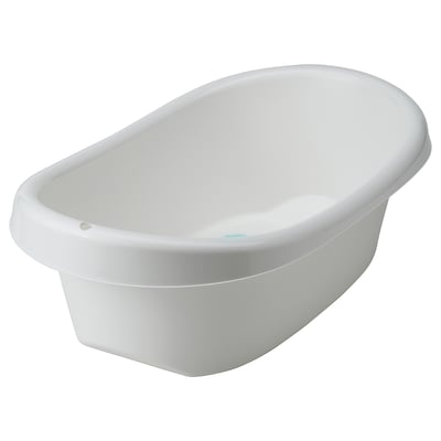 LÄTTSAM Kadica za bebe, bela/tirkizna