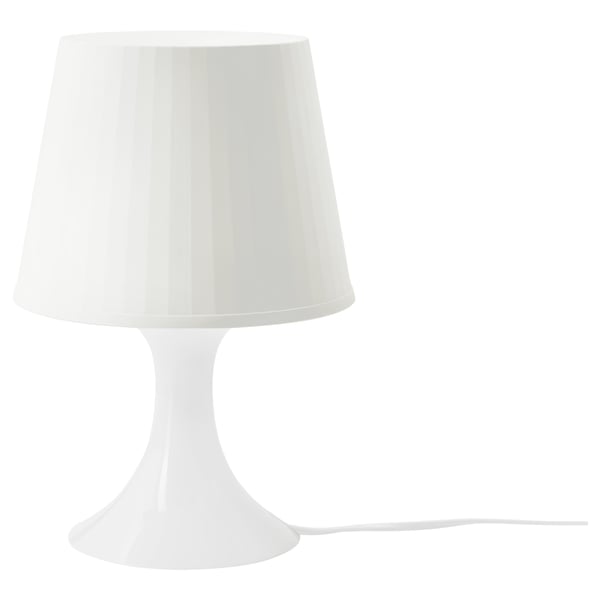 LAMPAN Stona lampa, bela, 29 cm