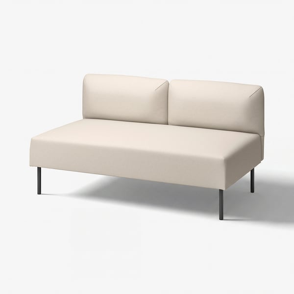 LILLEHEM Modularni dvosed, Vissle/bež metal