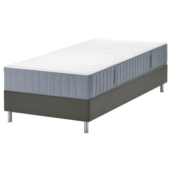 LYNGÖR Divan, Valevåg tvrdo,/svetloplava tamnosiva, 90x200 cm