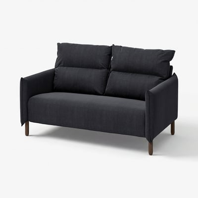 MANNARP Sofa dvosed, Saxemara crno-plava