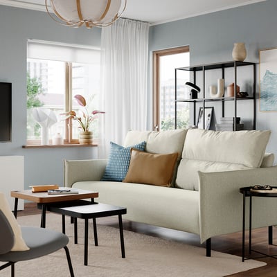 MANNARP Sofa trosed, Gunnared bež