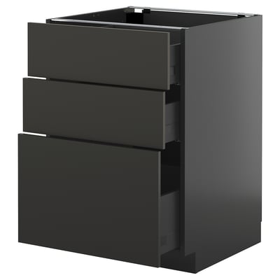 METOD / KNIVSHULT Podni element s 3 fioke