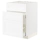METOD / MAXIMERA Pod.element sudop. i 3front/2fioke, bela Enköping/bela im. drveta, 60x60 cm