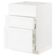 METOD / MAXIMERA Pod.element sudop. i 3front/2fioke, bela Enköping/bela im. drveta, 60x60 cm
