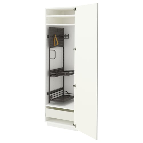 METOD / MAXIMERA Visoki element-ostava, bela/Vallstena bela, 60x60x200 cm