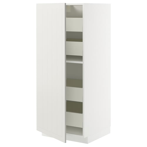 METOD / MAXIMERA Visoki element s fiokama, bela/Stensund bela, 60x60x140 cm