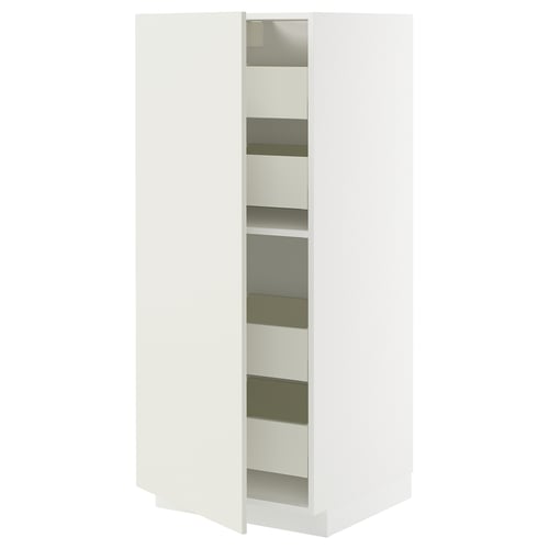 METOD / MAXIMERA Visoki element s fiokama, bela/Veddinge bela, 60x60x140 cm