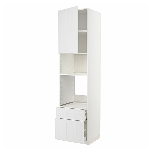 METOD / MAXIMERA Visoki element za ugradne uređaje, bela/Stensund bela, 60x60x240 cm