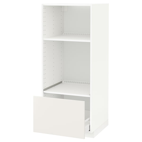 METOD / MAXIMERA Visoki element za ugradne uređaje, bela/Veddinge bela, 60x60x140 cm