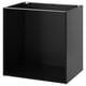 METOD Podni element, Crnosiva, 80x60x80 cm