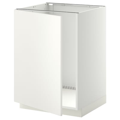 METOD Podni element za sudoperu, bela/Veddinge bela, 60x60 cm