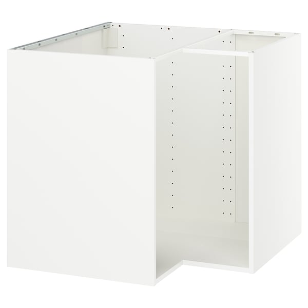 METOD Ugaoni podni element, bela, 88x60x80 cm