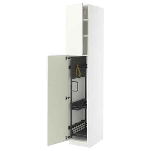 METOD Visoki element-ostava, bela/Vallstena bela, 40x60x220 cm