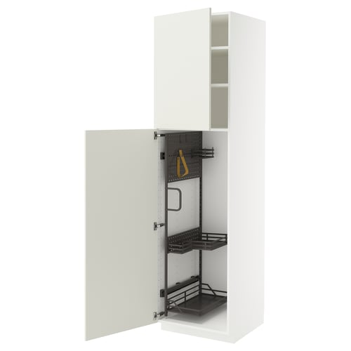 METOD Visoki element-ostava, bela/Veddinge bela, 60x60x220 cm