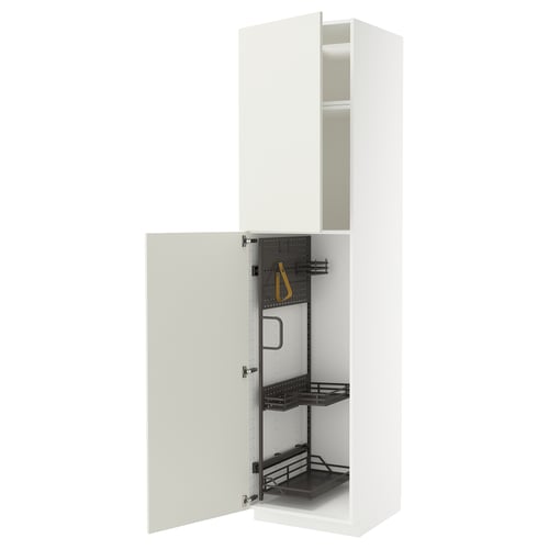 METOD Visoki element-ostava, bela/Veddinge bela, 60x60x240 cm