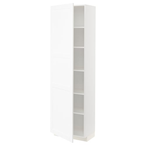 METOD Visoki element s policama, bela Enköping/bela im. drveta, 60x37x200 cm