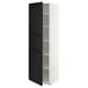 METOD Visoki element s policama, bela/Lerhyttan crno bajcovano, 60x60x200 cm