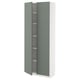 METOD Visoki element s policama, bela/Nickebo mat sivozelena, 80x37x200 cm