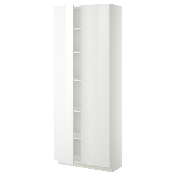 METOD Visoki element s policama, bela/Ringhult bela, 80x37x200 cm