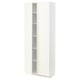 METOD Visoki element s policama, bela/Vallstena bela, 80x37x200 cm