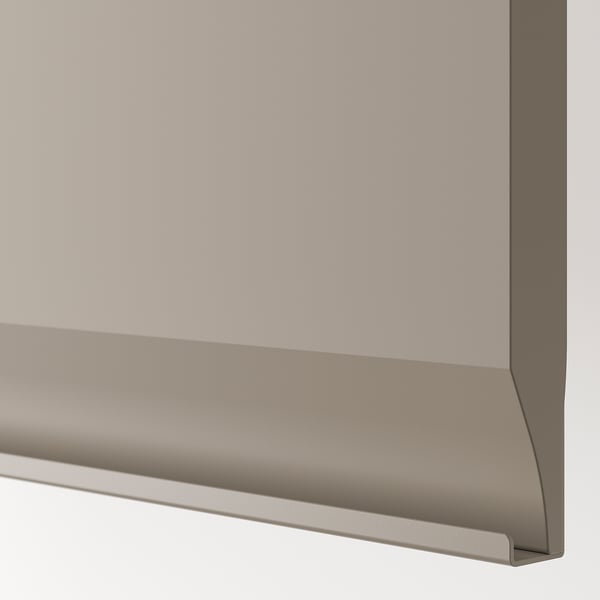 METOD Zidni element, bela/Upplöv tamnobež, mat, 60x40 cm