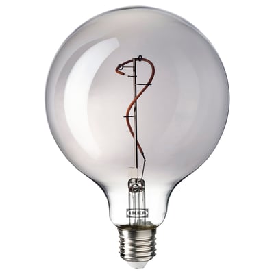 MOLNART LED sijalica E27 140 lm, kugla sivo bistro staklo, 125 mm