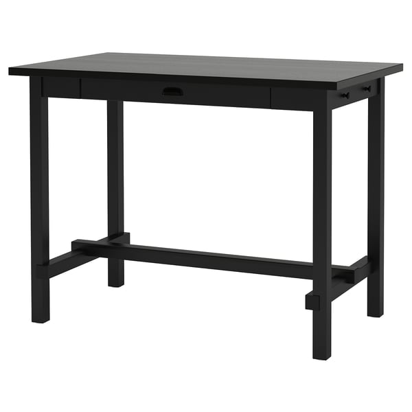 NORDVIKEN Barski sto, crna, 140x80x105 cm