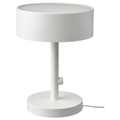 NYMÅNE Stona lampa, bela, 33 cm