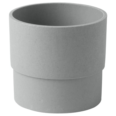 NYPON Saksija, unutra/spolja siva, 9 cm