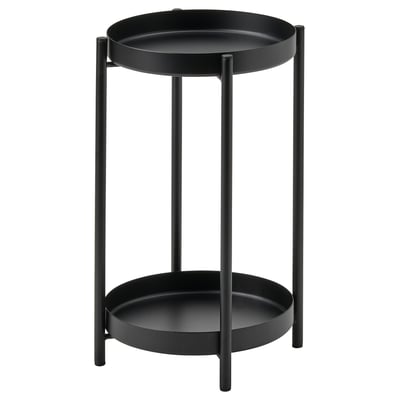 OLIVBLAD Stalak za cveće, unutra/spolja crna, 35 cm