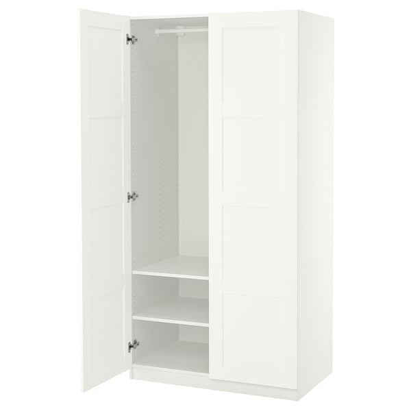 PAX / BERGSBO Garderober, bela/bela, 100x60x201 cm