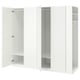 PAX / FORSAND Garderober, bela/bela, 220x60x201 cm