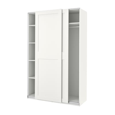 PAX / GRIMO Garderober, bela/bela, 150x66x236 cm
