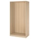 PAX Okvir garderobera, belo b. im. hrastovine, 100x58x201 cm
