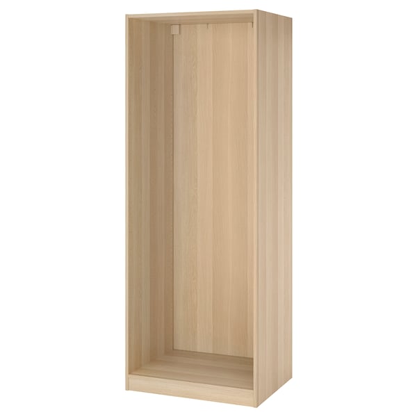 PAX Okvir garderobera, belo b. im. hrastovine, 75x58x201 cm