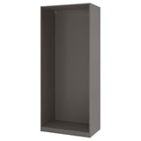 PAX Okvir garderobera, tamnosiva, 100x58x236 cm