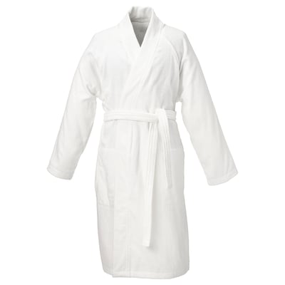 ROCKÅN Bade-mantil, bela, L/XL