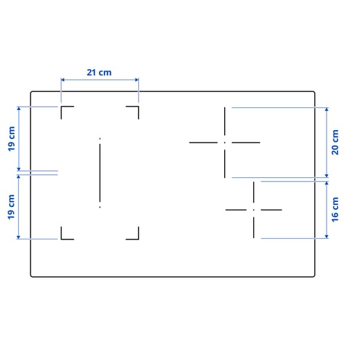 ROGESTAD Indukciona ploča, IKEA 500 crna, 78 cm