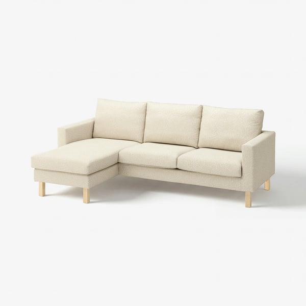 SALTSJÖBADEN Sofa trosed s lenjivcem, Vittangi svelobež/bela