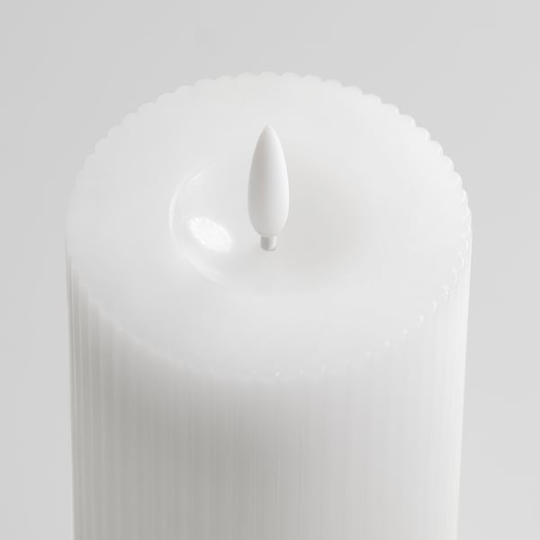 SILVERMÅS LED top sveća, 3 kom., na baterije bela