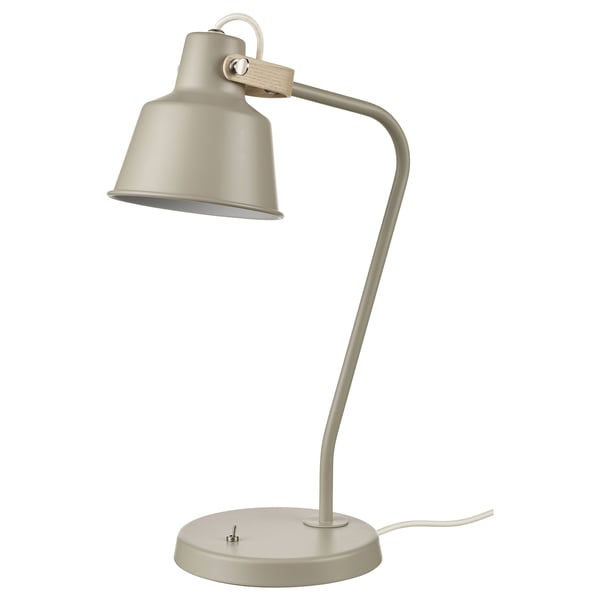 SJÖMAKT Lampa za radni sto, bež/jasen