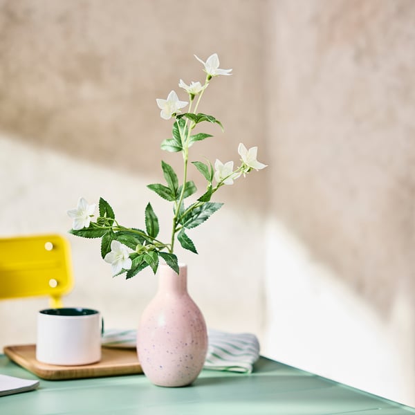 SMYCKA Veštački cvet, unutra/spolja Lisianthus/bela, 60 cm