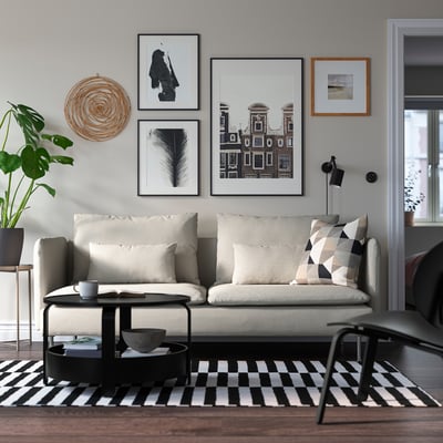 SÖDERHAMN Sofa trosed, Fridtuna svetlobež