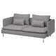 SÖDERHAMN Sofa trosed, Tonerud siva